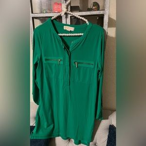 Michael KORS Top Green Women; Size: Small